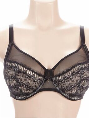 Chantelle Gray Lace Underwire Bra